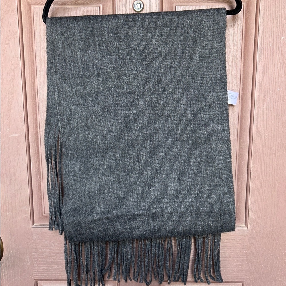 Lucky Brand Gray Fringe Scarf